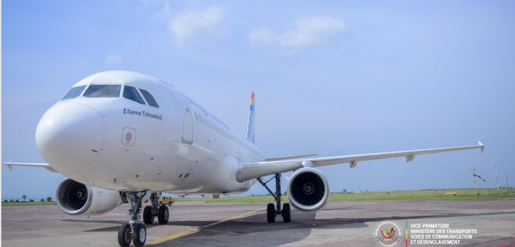 RDC : Congo Airways réceptionne un Airbus A320 pour relancer sa flotte